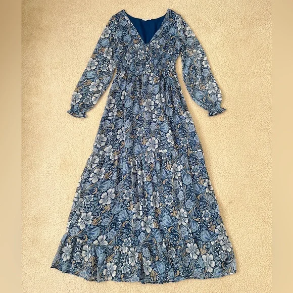 Patrons Of Peach Long Tiered Maxi Dress - Picture 1 of 4